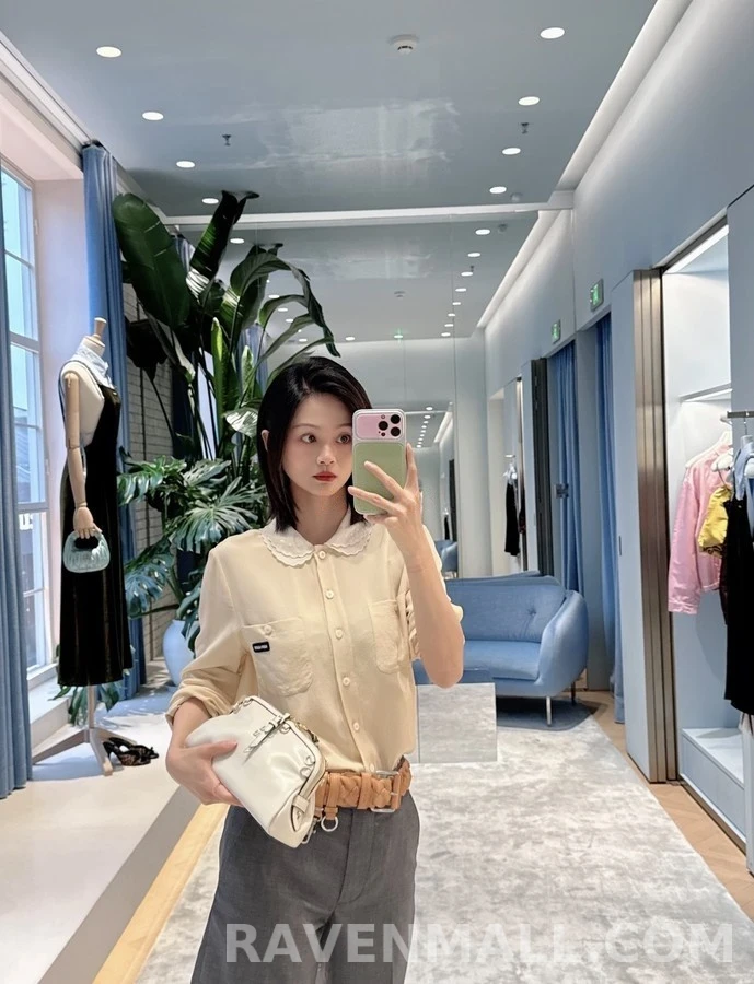 미우미우 미우미우 피터팬 카라 셔츠 상세 이미지