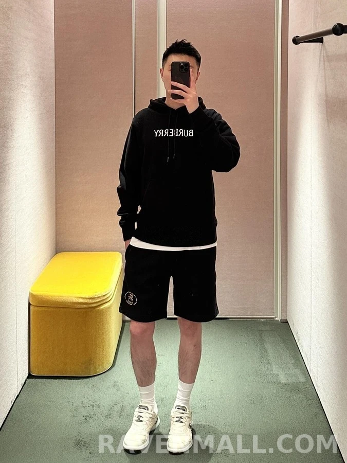 버버리 버버리 레터링 프린트 후드 티셔츠 상세 이미지