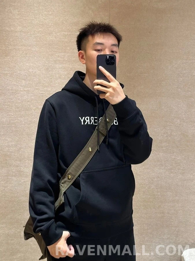 버버리 버버리 레터링 프린트 후드 티셔츠 상세 이미지