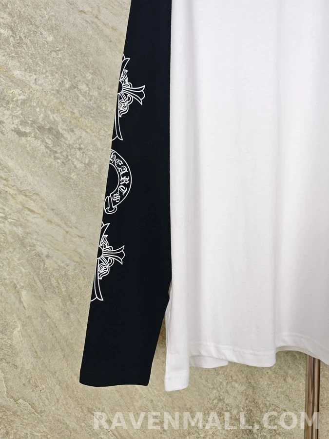 크롬하츠 크롬하츠 크로스 패턴 래글런 긴팔 티셔츠 상세 이미지