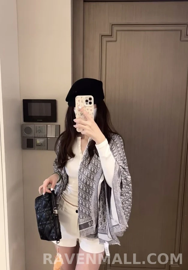디올 디올 오블리크 자카드 스카프 상세 이미지