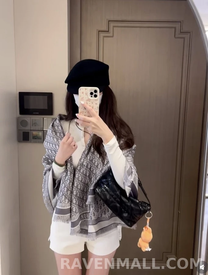 디올 디올 오블리크 자카드 스카프 상세 이미지