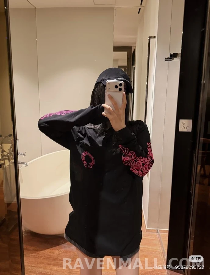크롬하츠 크롬하츠 말발굽 플라워 긴팔 티셔츠 상세 이미지
