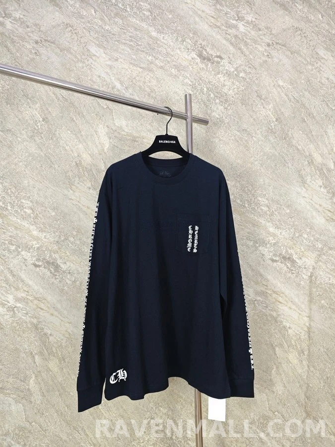 크롬하츠 크롬하츠 대형 크로스 긴팔 티셔츠 상세 이미지