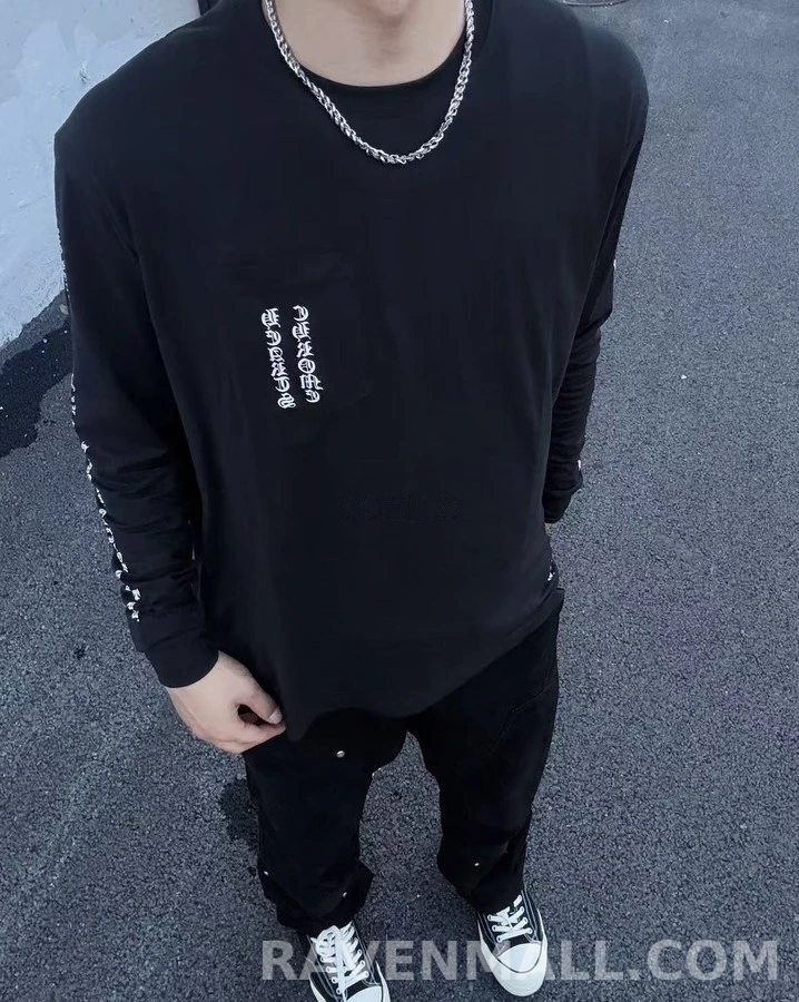 크롬하츠 크롬하츠 대형 크로스 긴팔 티셔츠 상세 이미지