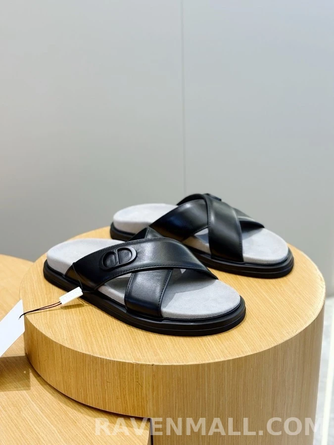 디올 디올 아쿠아 로고 크로스 스트랩 샌들 상세 이미지