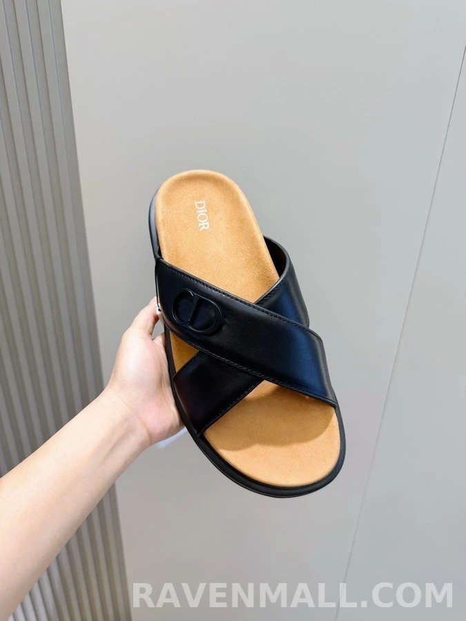 디올 디올 아쿠아 로고 크로스 스트랩 샌들 상세 이미지