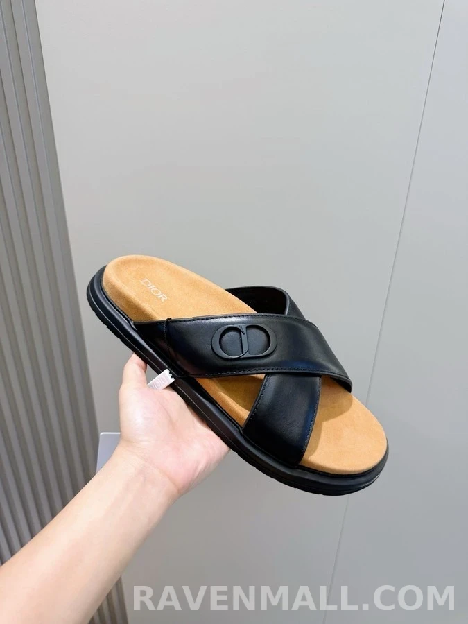 디올 디올 아쿠아 로고 크로스 스트랩 샌들 상세 이미지