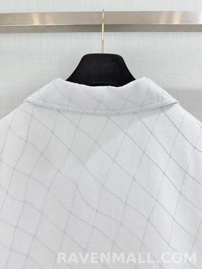 샤넬 샤넬 퀼팅 폴로넥 데님 셔츠 상세 이미지