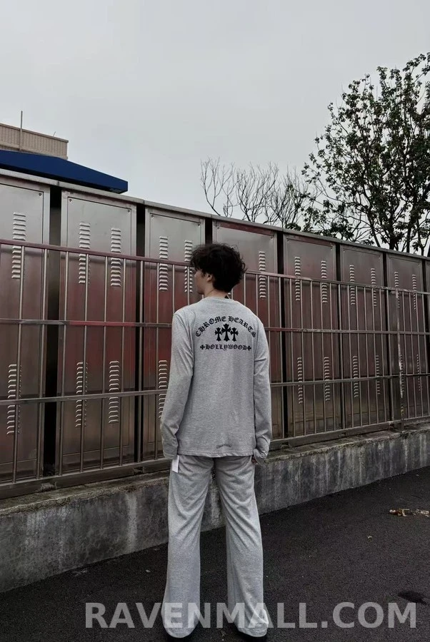 크롬하츠 크롬하츠 크로스 플록 긴팔 티셔츠 상세 이미지