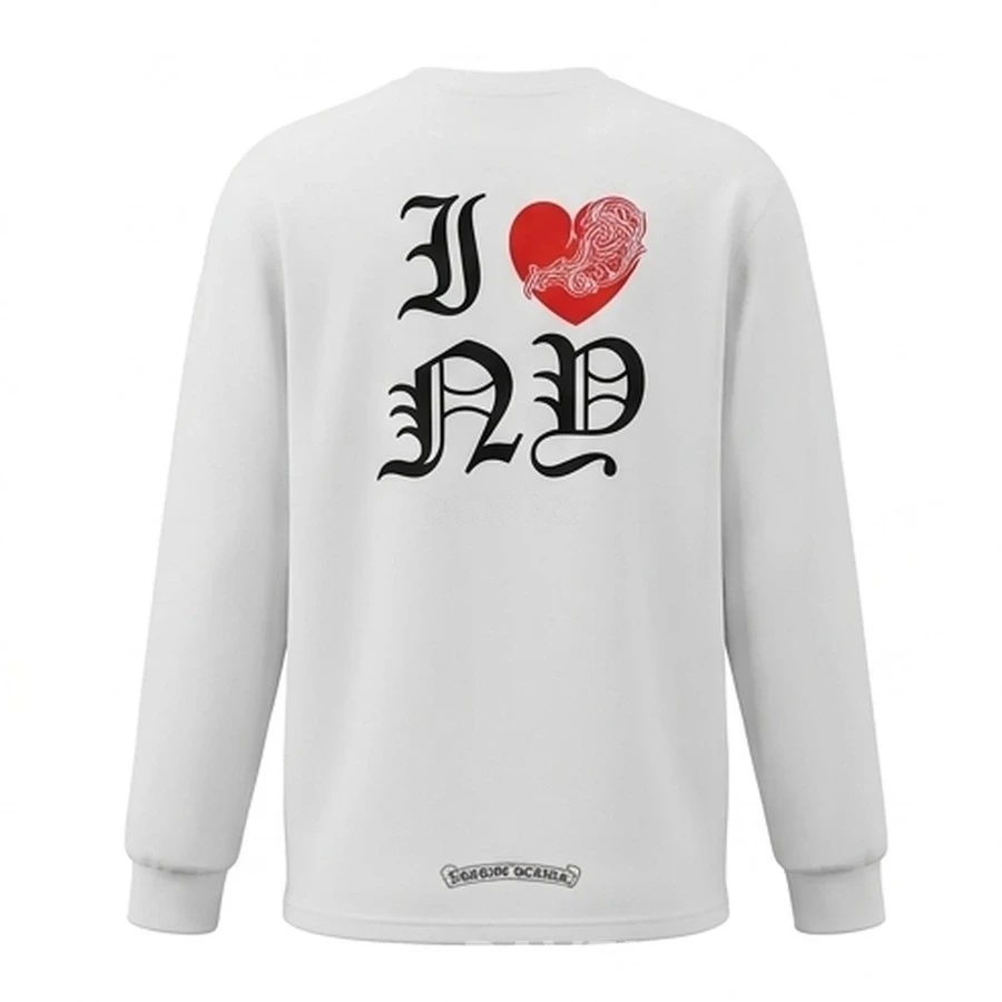 크롬하츠 크롬하츠 I ❤️ ND 레터링 긴팔 티셔츠 상세 이미지