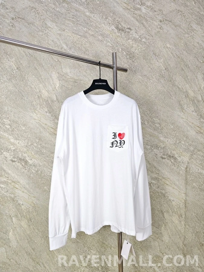 크롬하츠 크롬하츠 I ❤️ ND 레터링 긴팔 티셔츠 상세 이미지