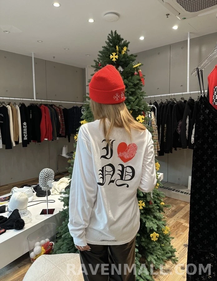 크롬하츠 크롬하츠 I ❤️ ND 레터링 긴팔 티셔츠 상세 이미지