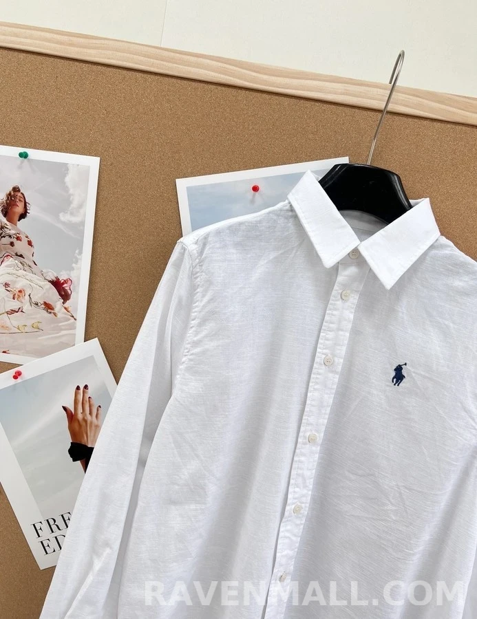 폴로 랄프 로렌 폴로 랄프 로렌 폴로 플레이어 자수 셔츠 상세 이미지