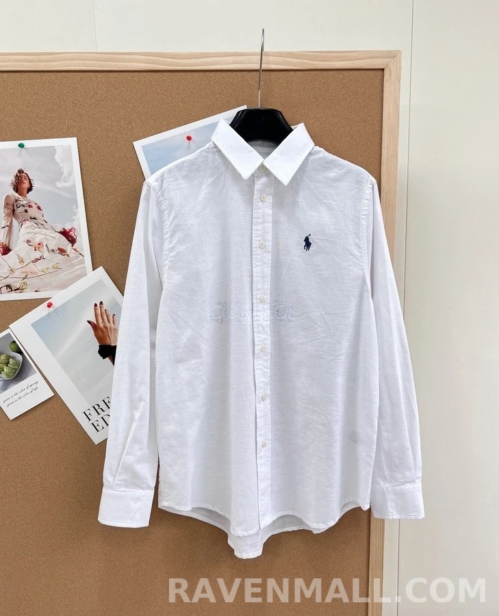 폴로 랄프 로렌 폴로 랄프 로렌 폴로 플레이어 자수 셔츠 상세 이미지