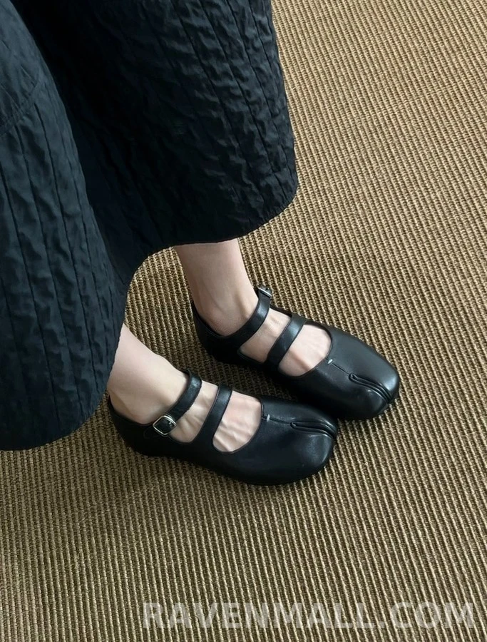 메종 마르지엘라 메종마르지엘라 더블 스트랩 메리제인 플랫 슈즈 상세 이미지