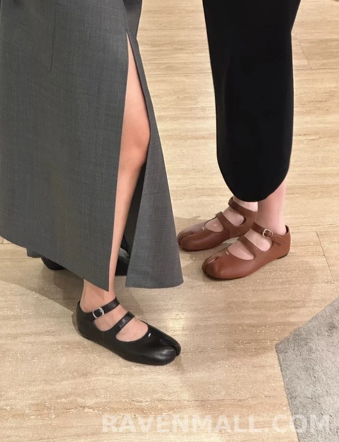 메종 마르지엘라 메종마르지엘라 더블 스트랩 메리제인 플랫 슈즈 상세 이미지