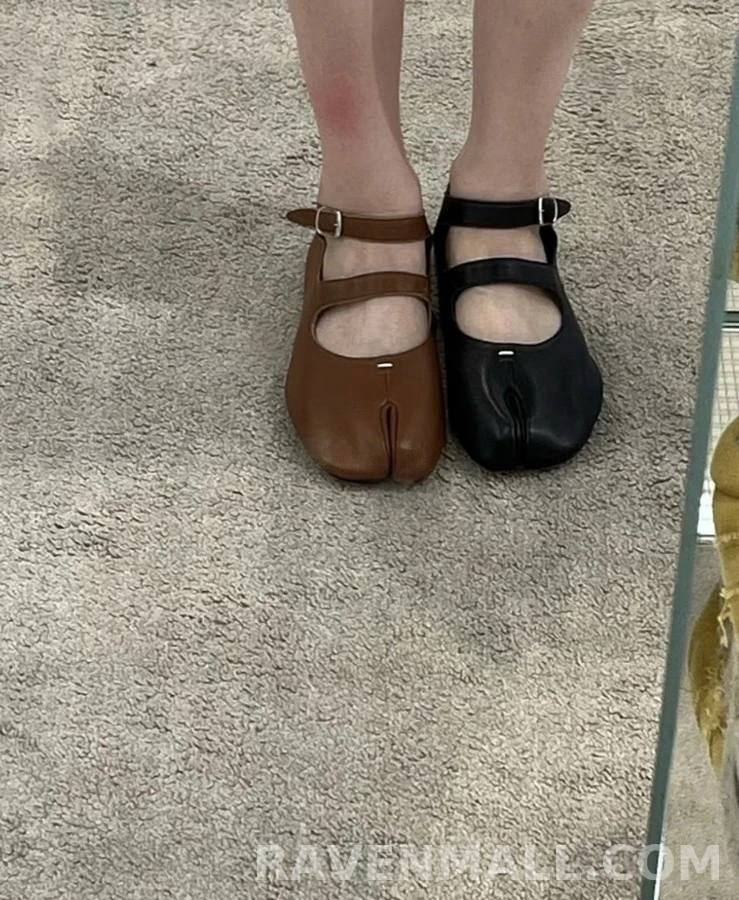 메종 마르지엘라 메종마르지엘라 타비 더블 스트랩 메리 제인 슈즈 상세 이미지