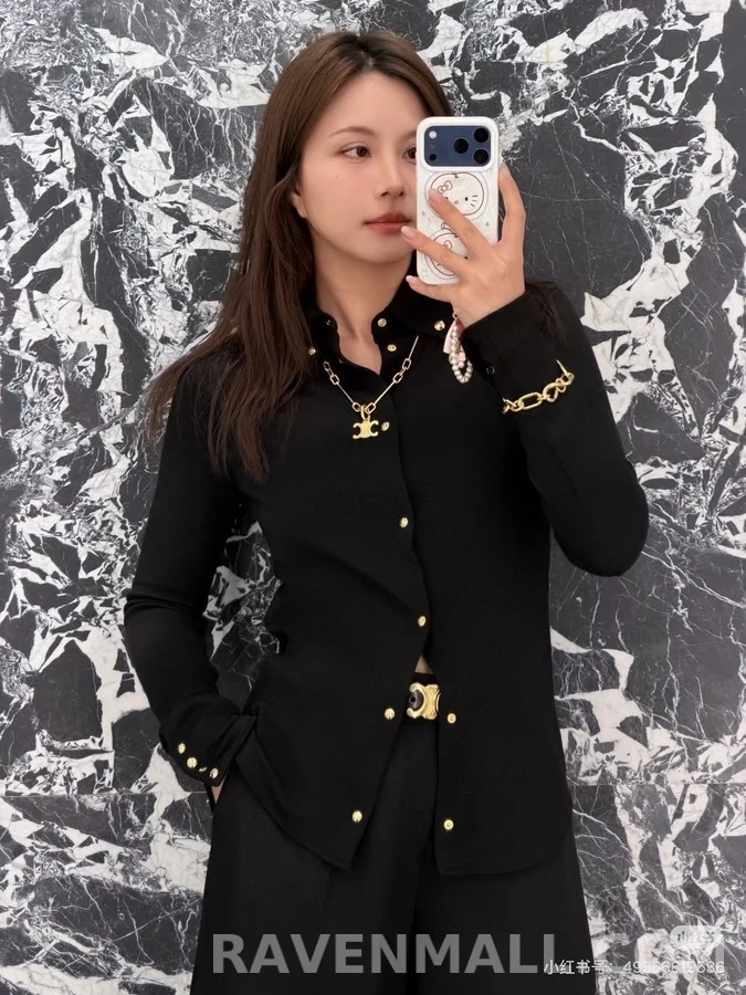 셀린느 셀린느 버튼 긴팔 셔츠 상세 이미지