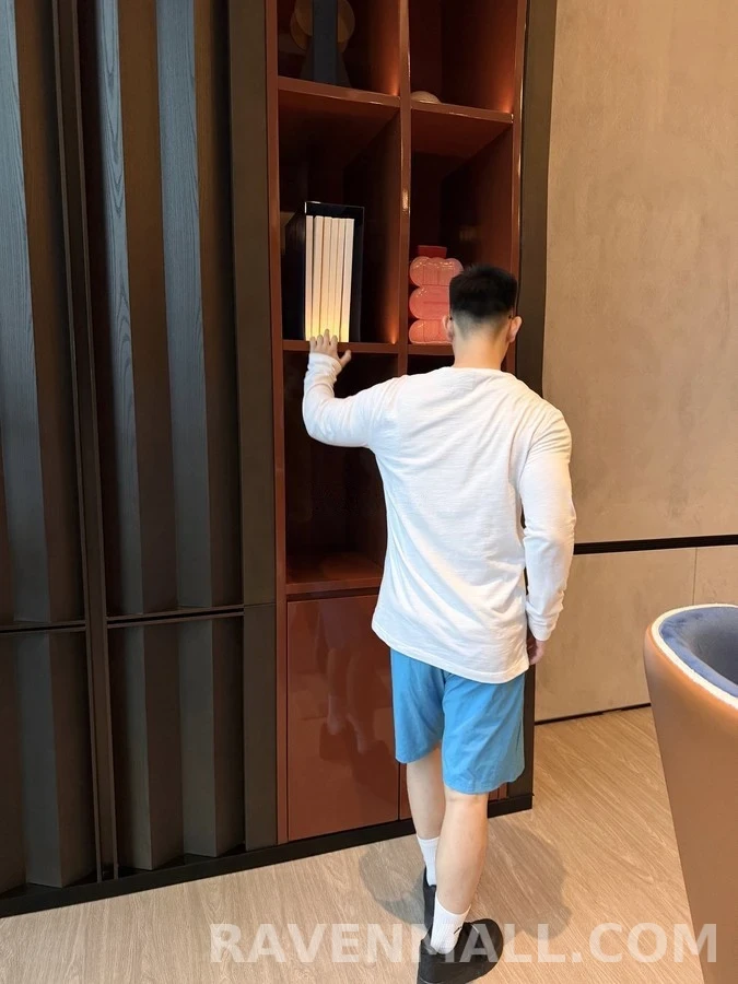 폴로 랄프 로렌 폴로 랄프 로렌 자수 헨리넥 긴팔 티셔츠 상세 이미지