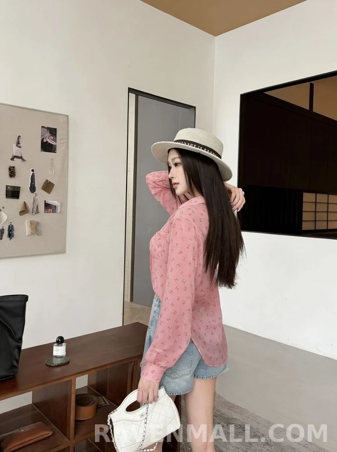 샤넬 샤넬 로고 프린트 셔츠 상세 이미지