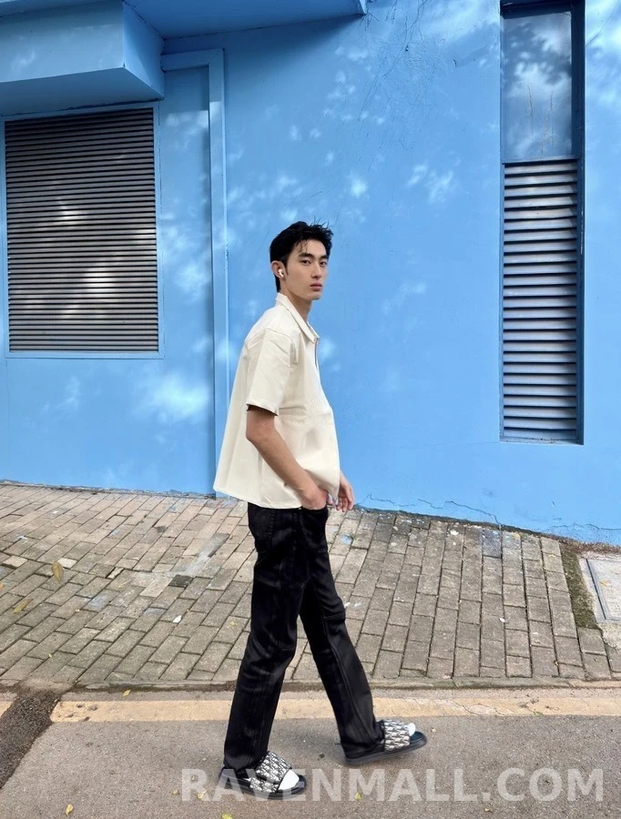 디올 디올 오블리크 모노그램 벨크로 슬라이드 상세 이미지
