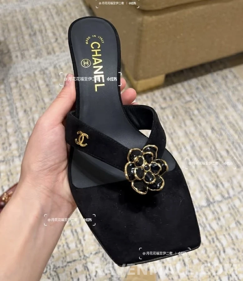 샤넬 샤넬 카멜리아 힐 샌들 상세 이미지