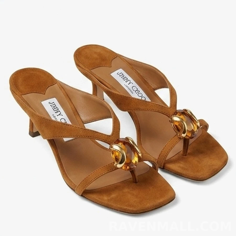 지미추 지미추 스웨이드 장식 뮬 상세 이미지