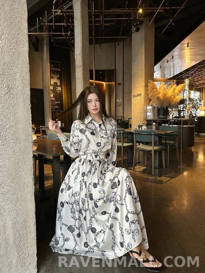 샤넬 샤넬 체인 프린트 셔츠 상세 이미지