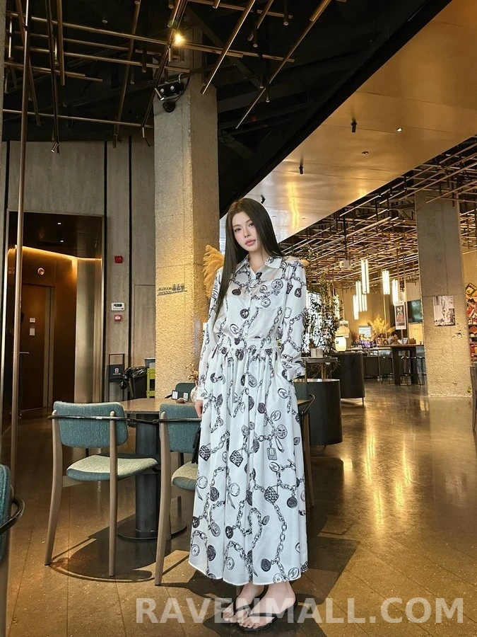 샤넬 샤넬 체인 프린트 셔츠 상세 이미지
