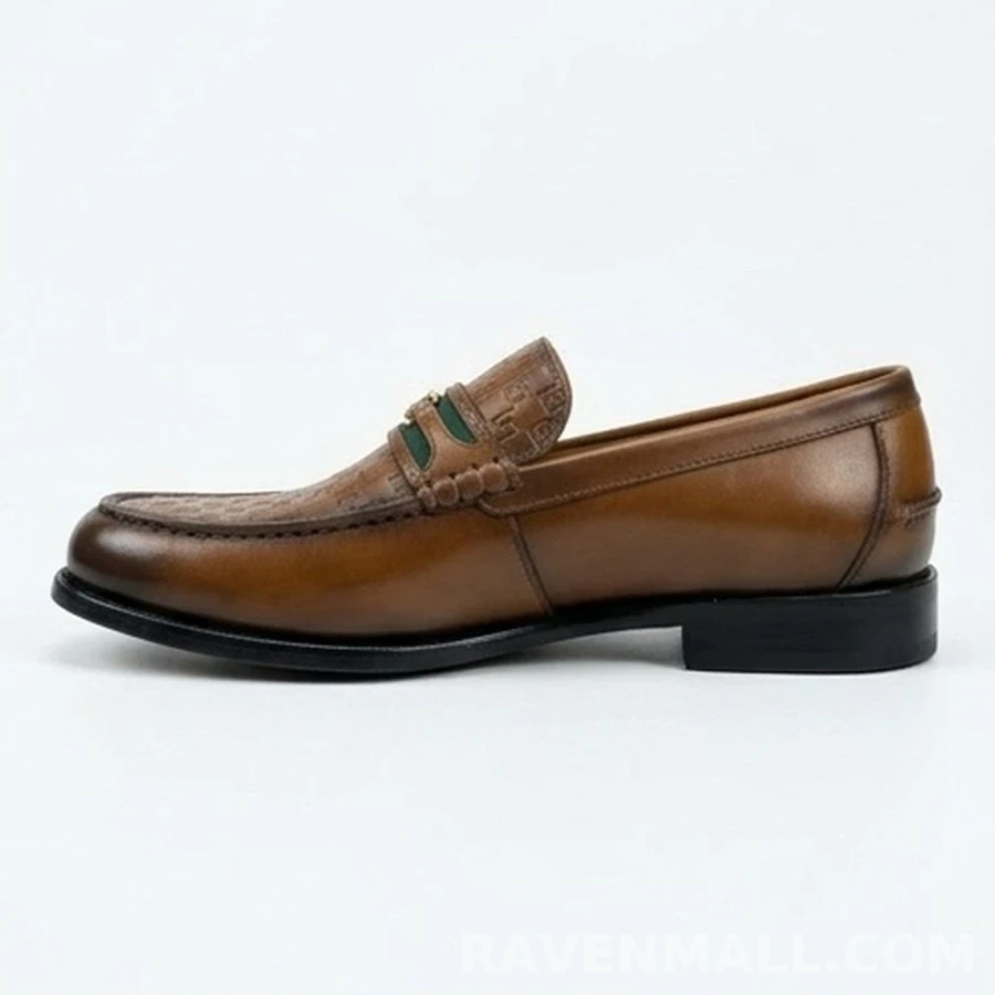 구찌 구찌 패턴 웹 로퍼 상세 이미지