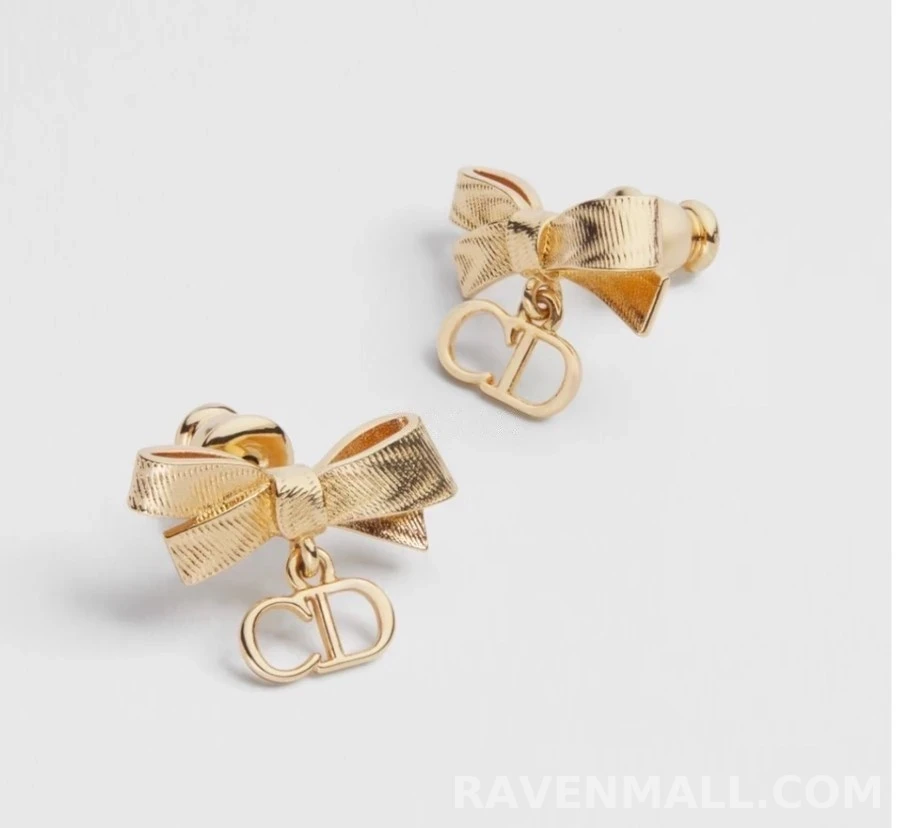 디올 디올 리본 펜던트 귀걸이 상세 이미지