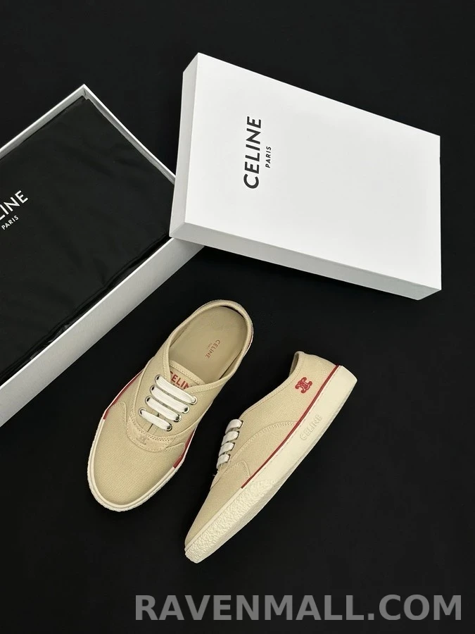 셀린느 셀린느 트리옹프 로고 캔버스 스니커즈 상세 이미지