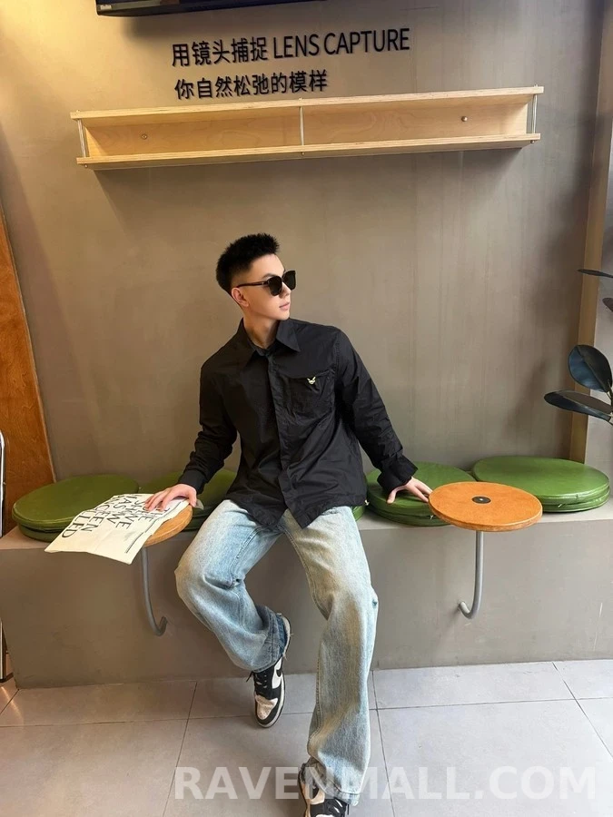 펜디 펜디 드로스트링 패치 포켓 셔츠 상세 이미지