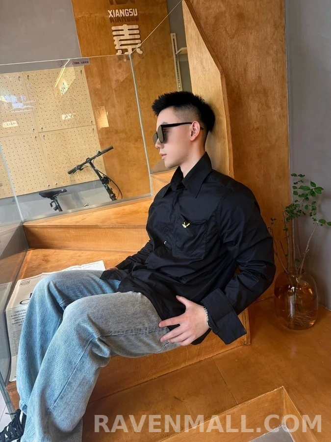 펜디 펜디 드로스트링 패치 포켓 셔츠 상세 이미지