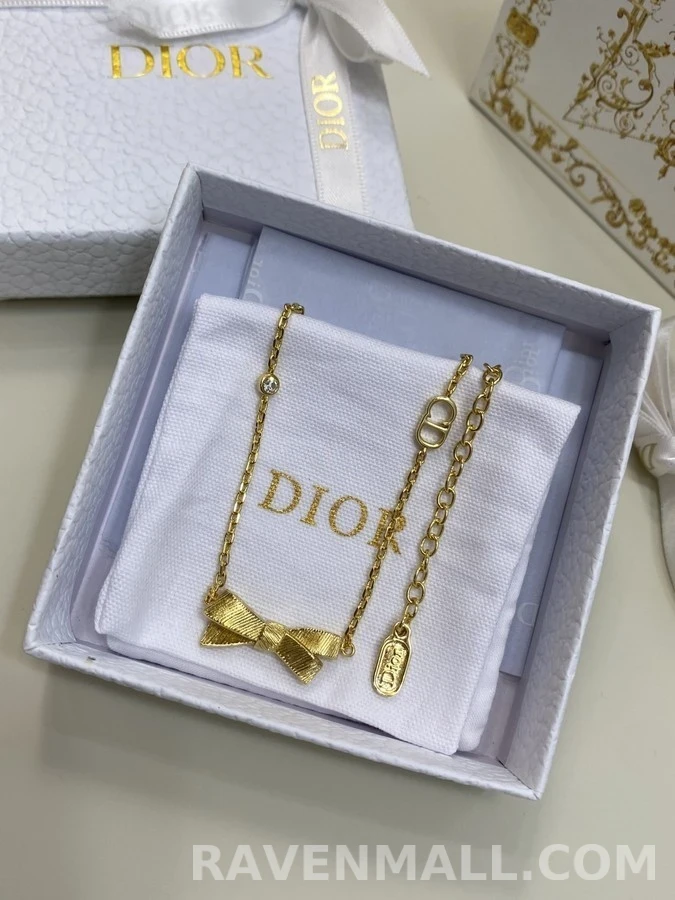 디올 디올 리본 목걸이 상세 이미지
