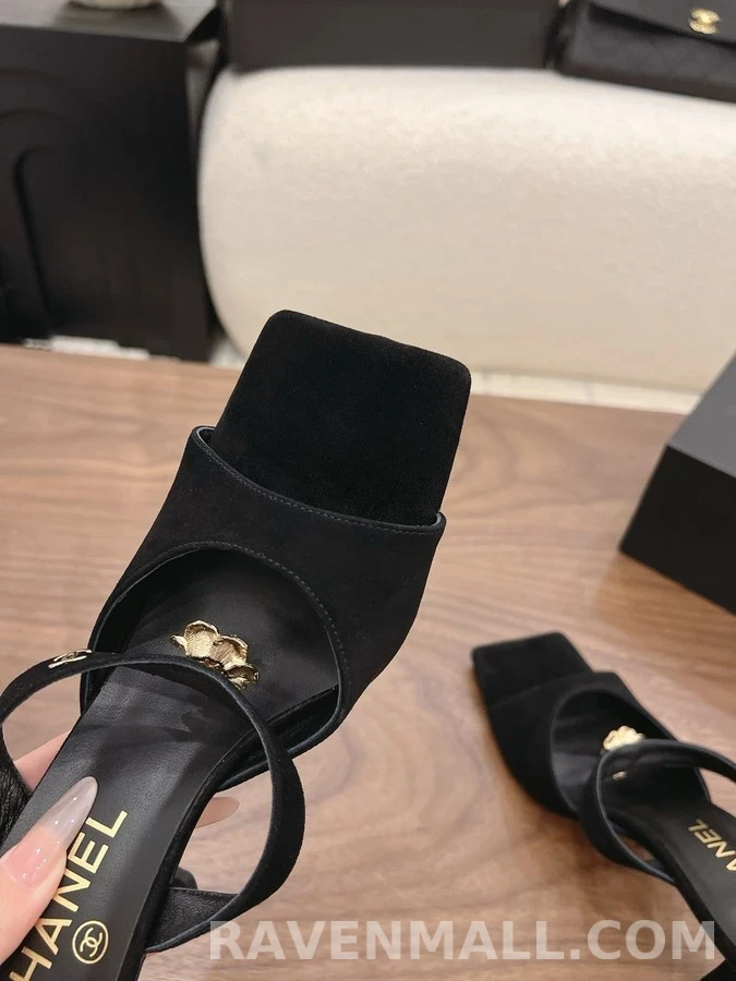 샤넬 샤넬 로고 카멜리아 뮬 상세 이미지