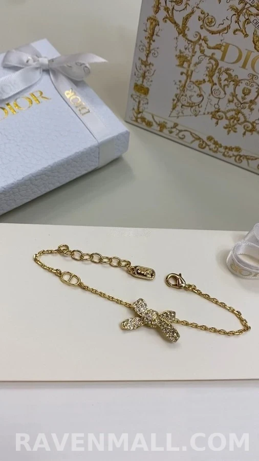 디올 디올 다이아몬드 보우 팔찌 상세 이미지