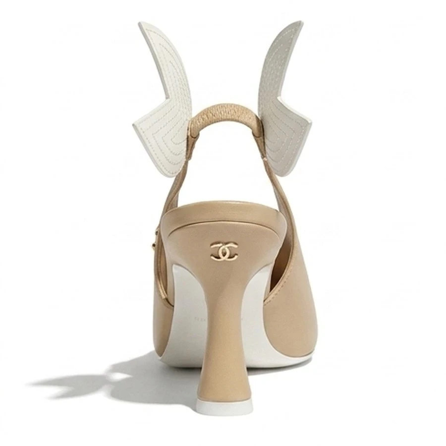 샤넬 샤넬 윙 디테일 슬링백 힐 상세 이미지