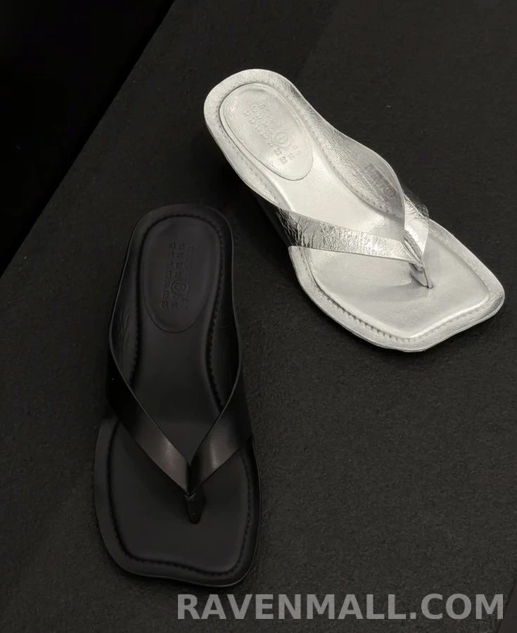 메종 마르지엘라 메종마르지엘라 스퀘어토 힐 토스트랩 샌들 상세 이미지