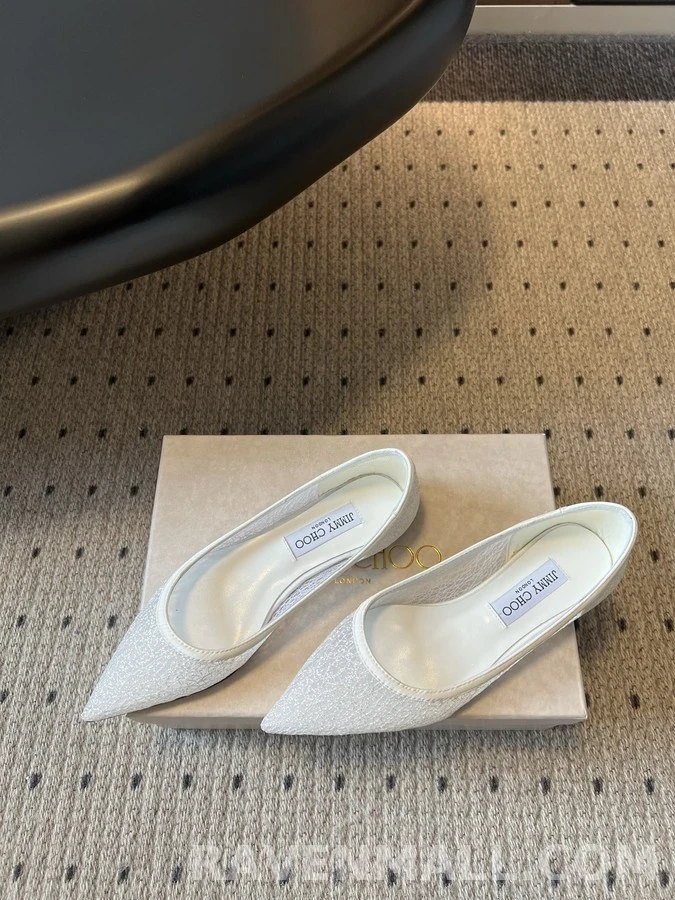 지미추 지미추 글리터 메쉬 뾰족코 플랫 상세 이미지