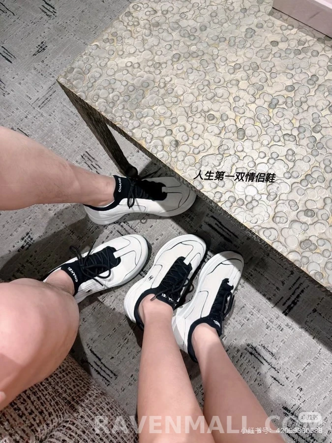 샤넬 샤넬 로고 배색 두께 솔 스니커즈 상세 이미지