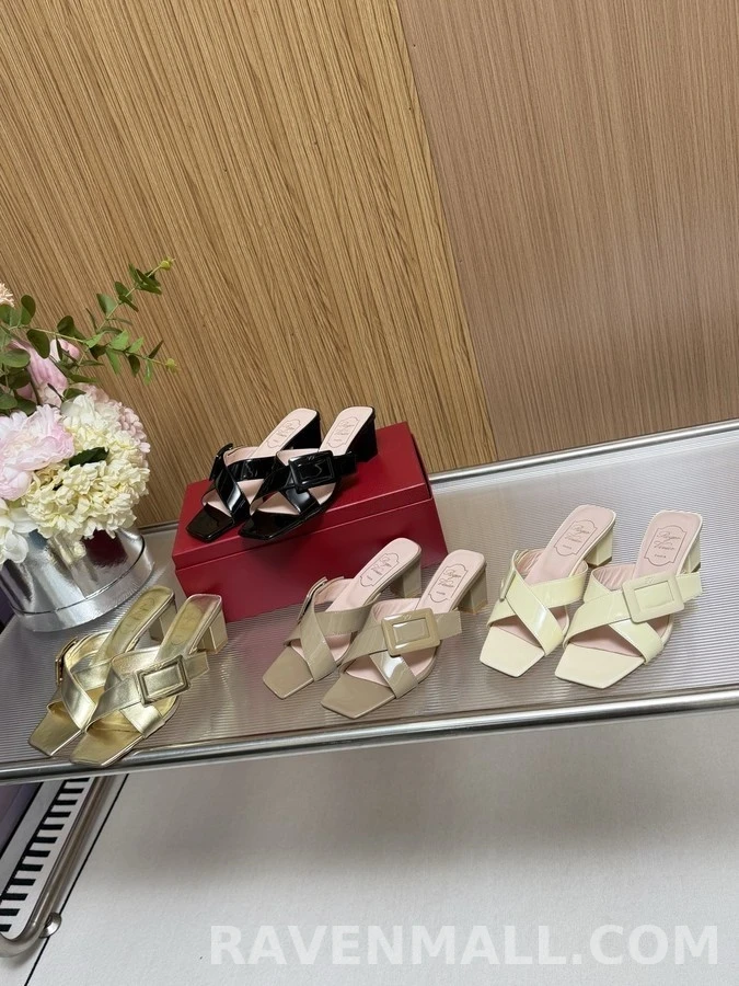로저 비비에 로저비비에 스퀘어 버클 뮬 샌들 상세 이미지