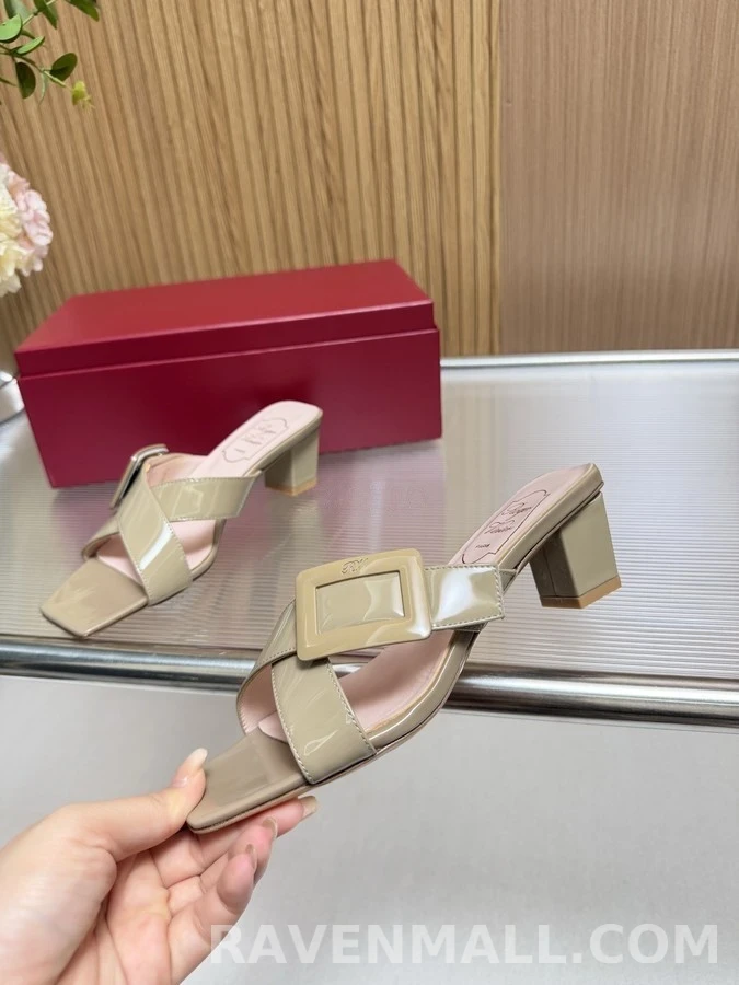 로저 비비에 로저비비에 스퀘어 버클 뮬 샌들 상세 이미지