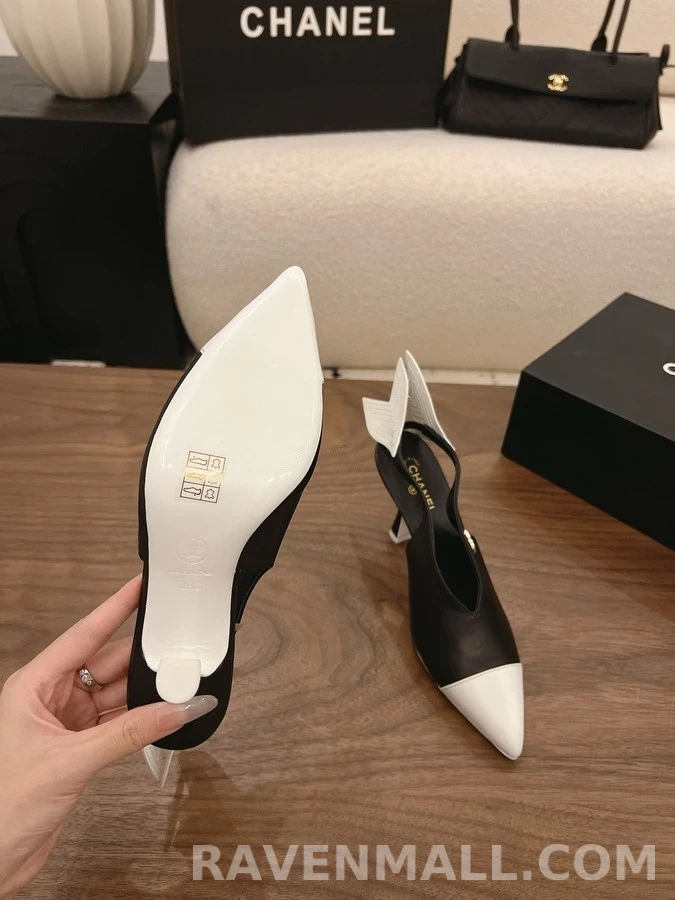 샤넬 샤넬 앤 로고 뾰족코 힐 상세 이미지