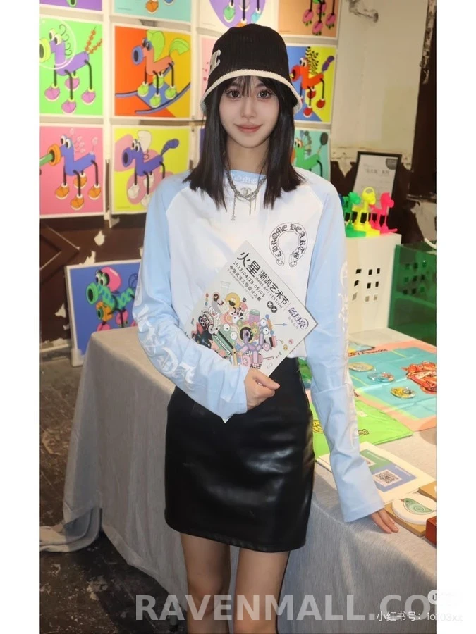 크롬하츠 크롬하츠 컬러블록 로고 긴팔 티셔츠 상세 이미지
