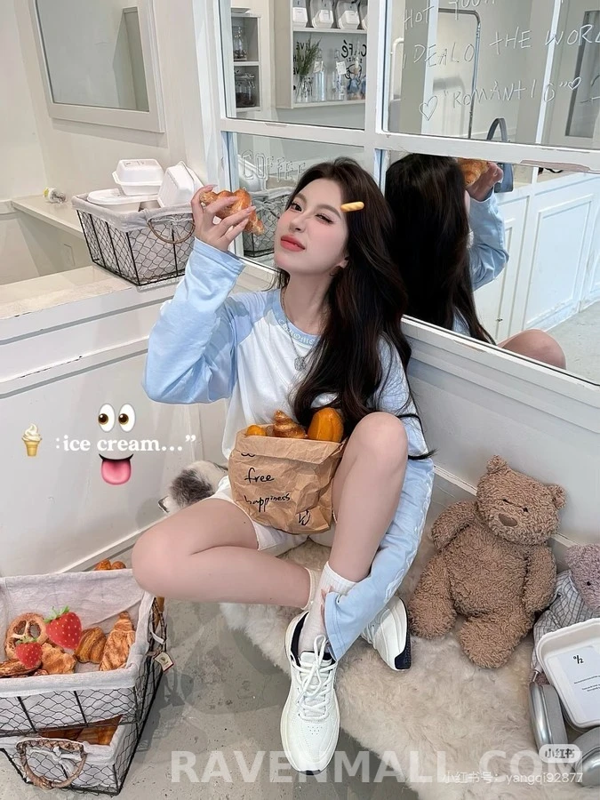 크롬하츠 크롬하츠 컬러블록 로고 긴팔 티셔츠 상세 이미지