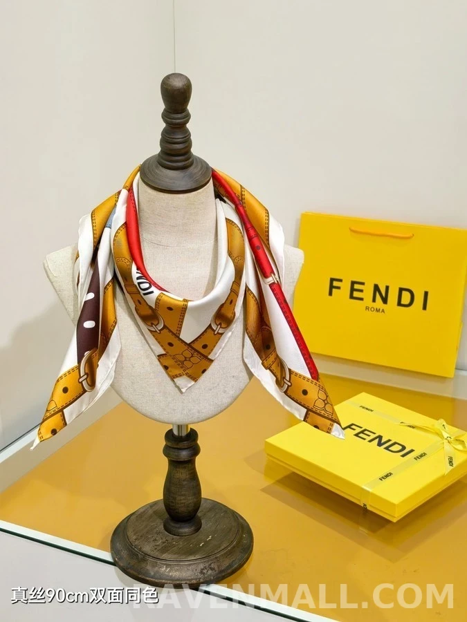 펜디 펜디 벨트 패턴 스카프 상세 이미지