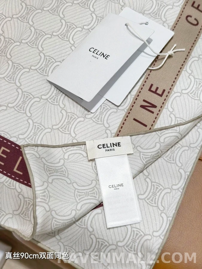 셀린느 셀린느 모노그램 실크 스카프 상세 이미지