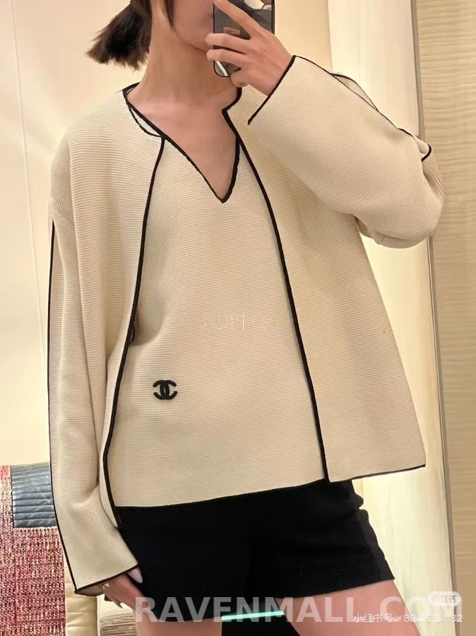 샤넬 샤넬 트림 가디건 상세 이미지